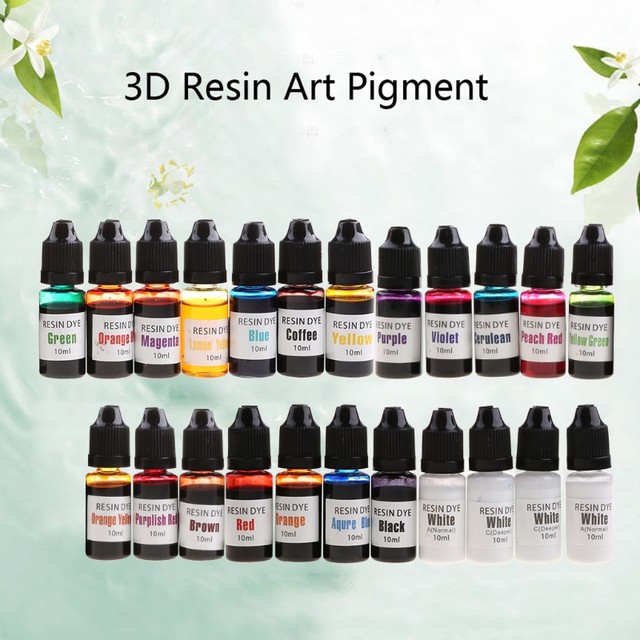 23 Vibrant Color High Concentrated Alcohol-Based Ink Pigment Epoxy Resin  Paint Colour Dye Great for Resin Coaster Making